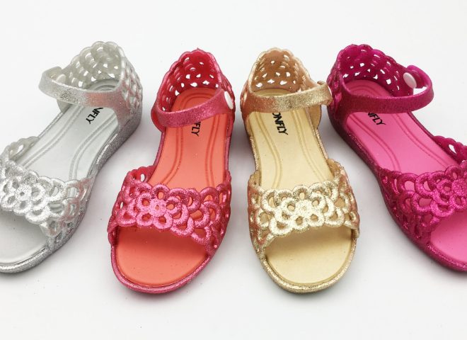 wholesale lh505 d kids jelly slippers manufacturer